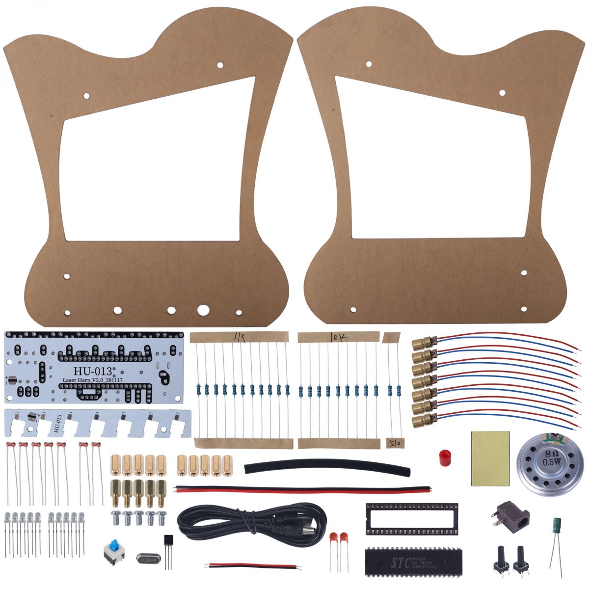 Diy Kit Laser Electronic Piano With Music Diy Soldering Project